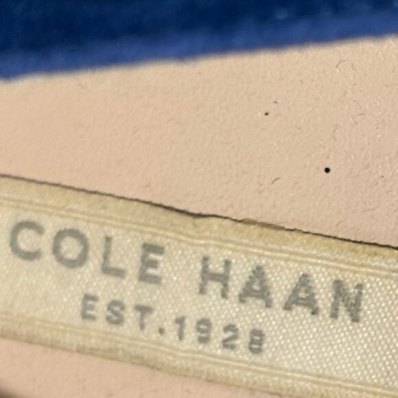 Cole Haan Grand Os Blue Suede Heel Women's Pumps Size 7 - Picture 4 of 9